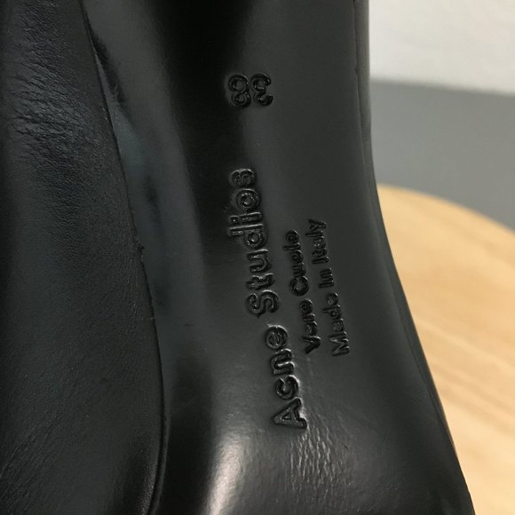 Acne Studios Aja Black Leather Heels - Picture 8 of 16